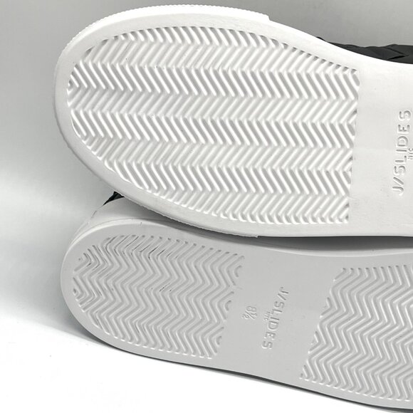 JSLIDES Womens Size 8.5 Dede Black Woven Leather Platform Sneakers‎ Shoes - Picture 10 of 13